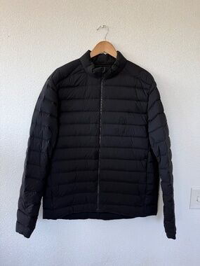 lululemon Mens Black Navigation Down Jacket Nanopuff Winter Coat Size XL